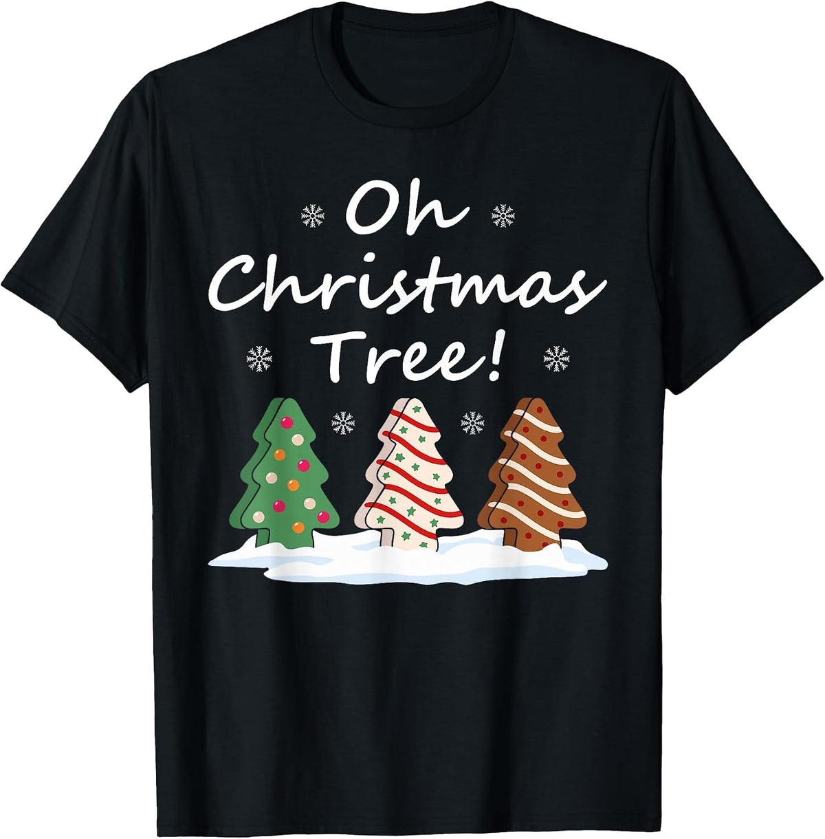 Christmas Funny Cake Tree Baking Pajamas Gifts T-Shirt