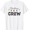 Christmas Crew Matching Family Funny Holiday Light Graphic T-Shirt