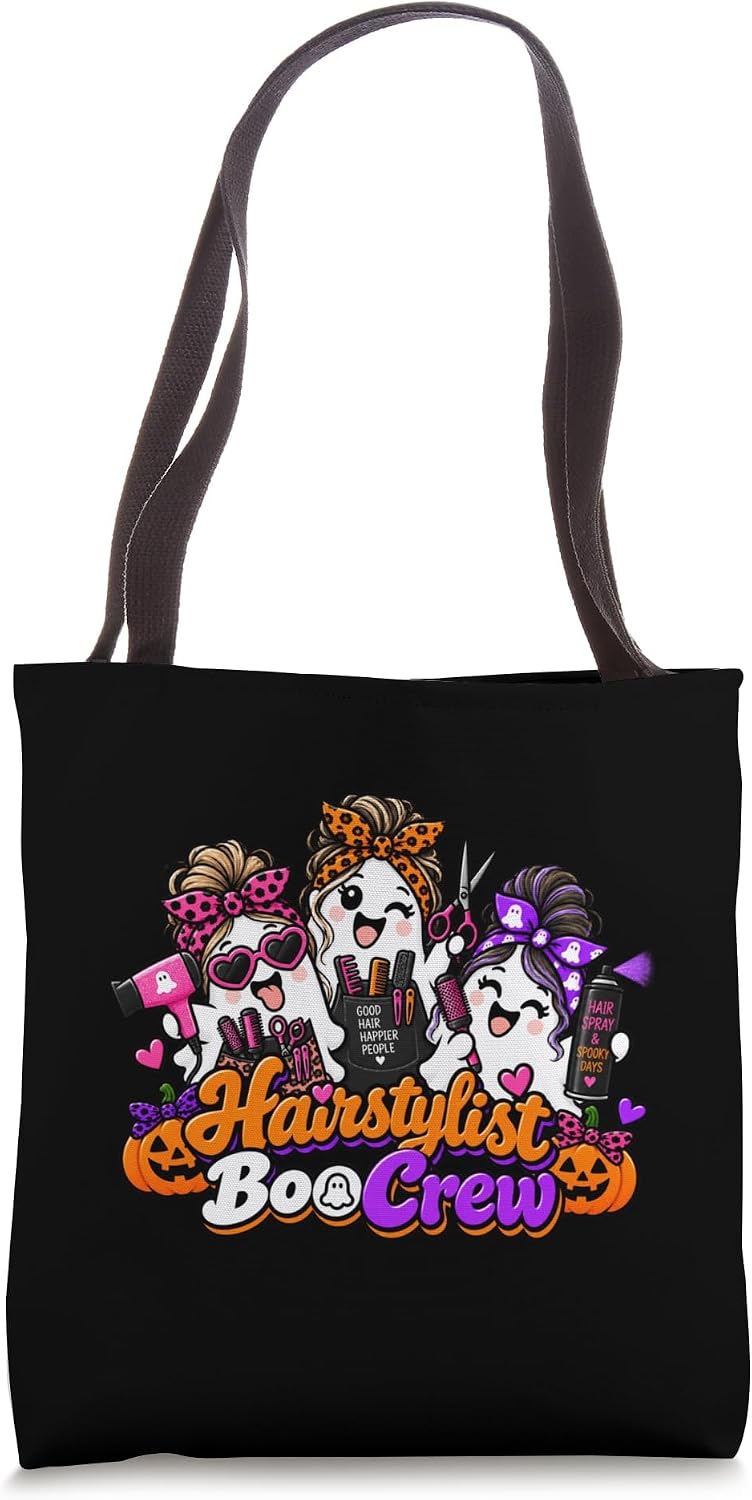 Hairstylist Boo Crew Matching Halloween Tote Bag