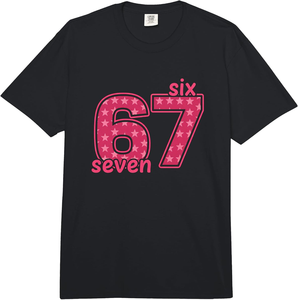 Halloween 6 7 Six Seven Meme Funny Costume Matching Couples Comfort Colors Adult Heavyweight T-Shirt