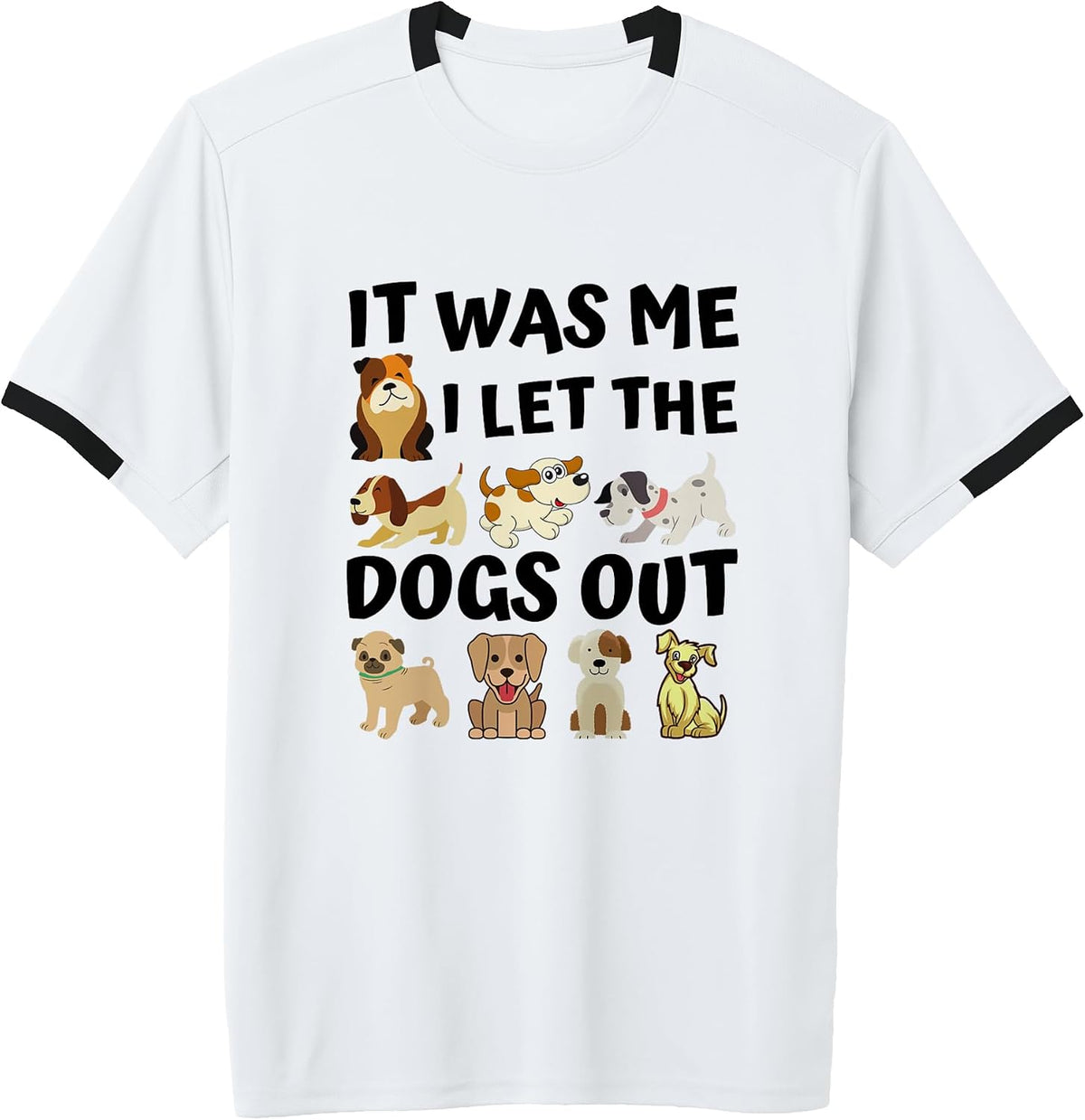 Funny Dog Lover Present It was Me I let the Dogs Out Joke Adult & Youth Soccer Jersey