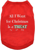 All I Want for Christmas Dog Shirt - Red (Medium)