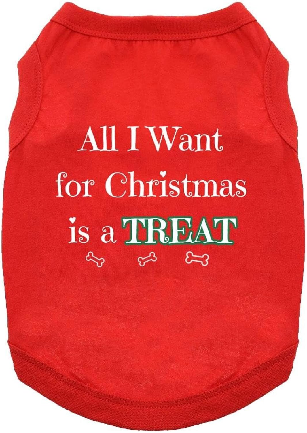 All I Want for Christmas Dog Shirt - Red (Medium)