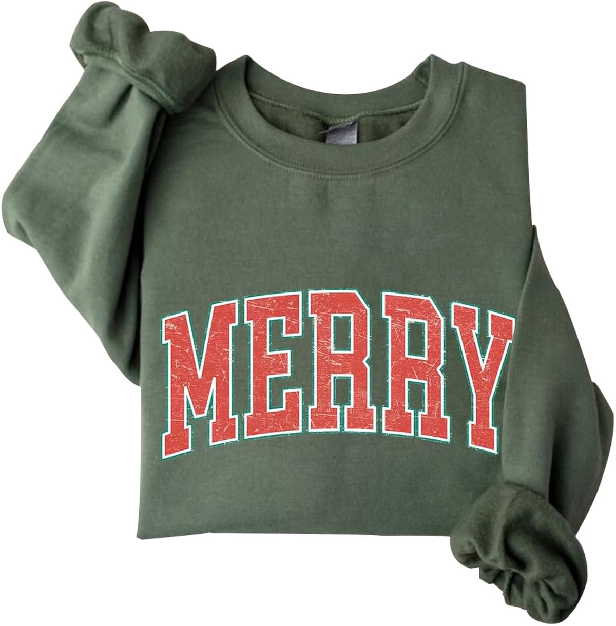Retro Merry Sweatshirt Christmas Merry Sweatshirt For Women