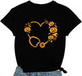 Nurse Shirts for Women School Nurse Stethoscope Heart Print Tshirt Nursing Week Tee Tops