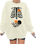 Halloween Pregnancy Sweatshirt & Hoodie Skeleton Mom Maternity Shirt