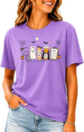 Halloween Nurse Shirt Cute Ghosts Fall Pumpkin Graphic Shirt for Women