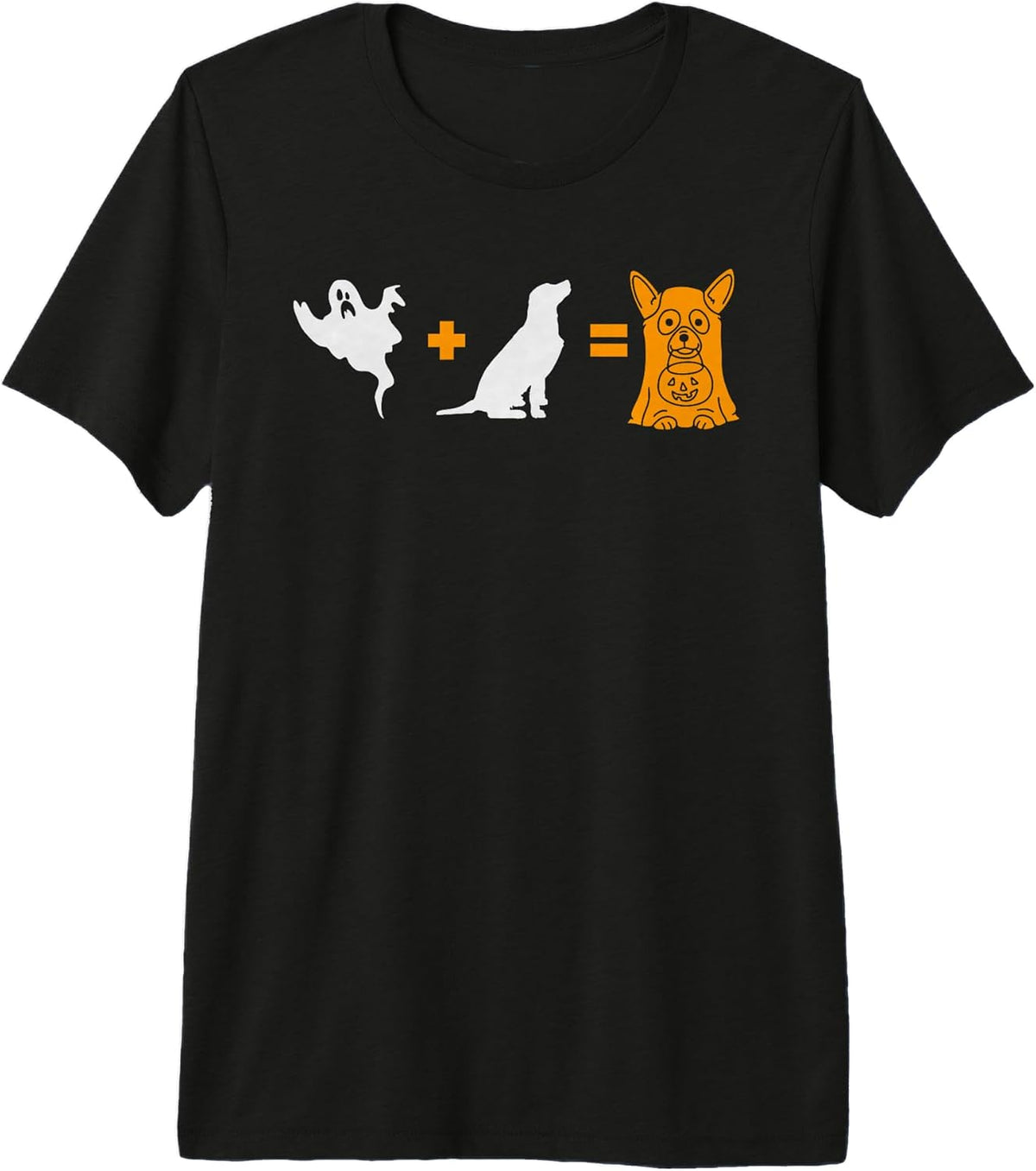 Funny Halloween Dog Ghost - Halloween Dog Premium Tri-Blend T-Shirt