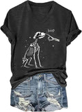Boo-p Ghost Dog Shirt Halloween Spooky Dog Skeleton Tshirt