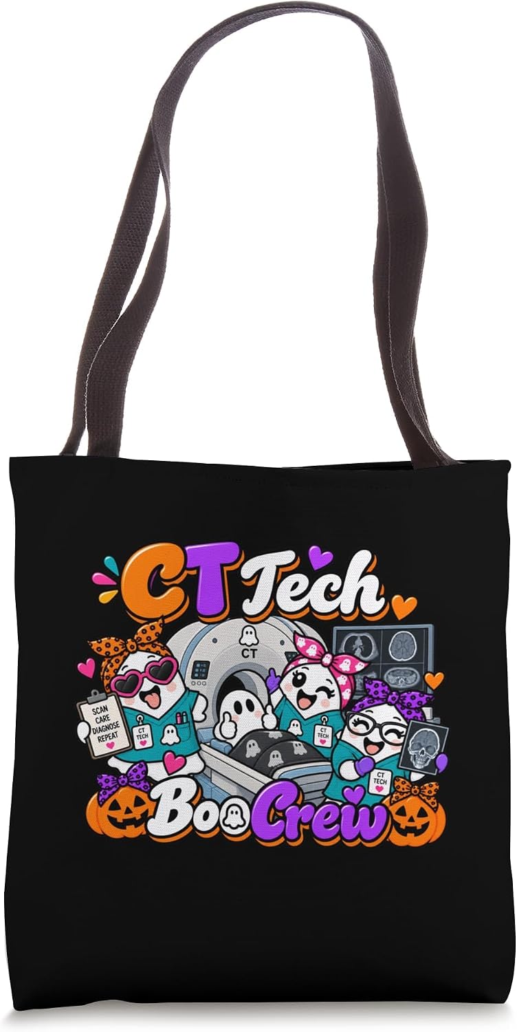 CT Tech Boo Crew Matching Halloween Tote Bag