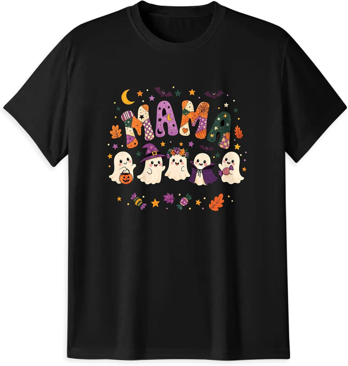 Halloween Mama Ghost T-Shirt, Cute Spooky Season Gift