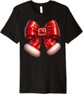 Coquette Bow Christmas Cute Holiday Premium T-Shirt