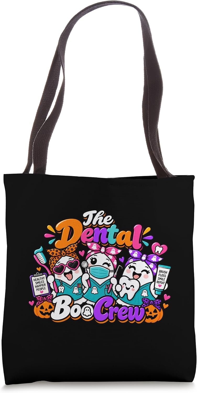 The Dental Boo Crew Matching Halloween Tote Bag