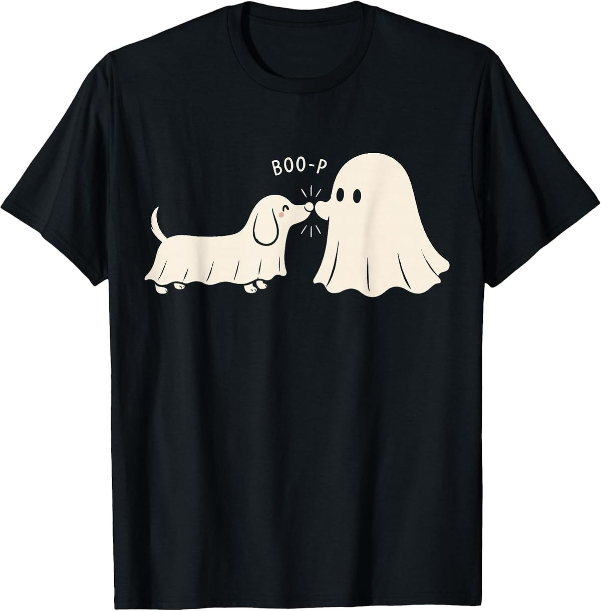Boo Boo-p Dog Ghost Halloween Dog Lovers Funny Men Women T-Shirt