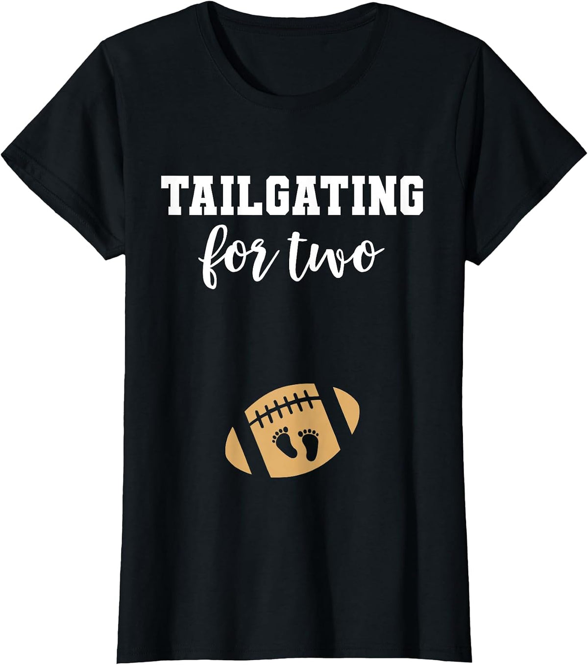 Tailgating for Two Autumn Pregnant Funny Tshirt