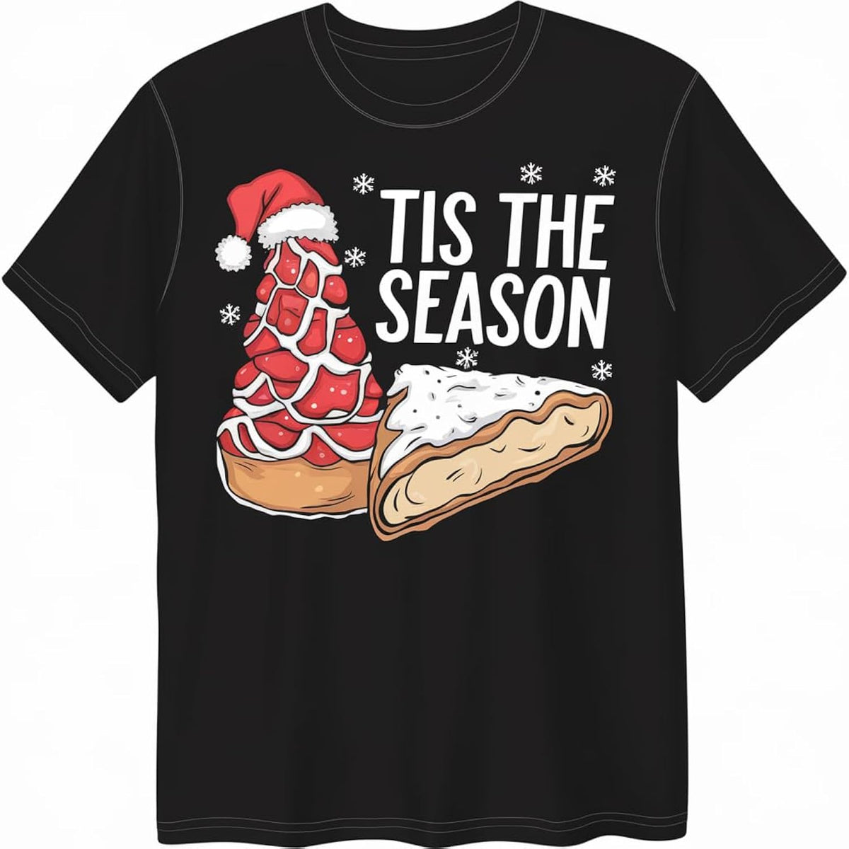 Funny Tis The Season Design Christmas Tree Cakes T-Shirt