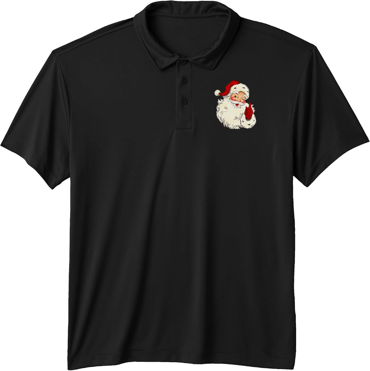 Cool Santa Claus Face Vintage Family Christmas Men Women Performance Polo Shirt