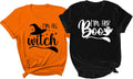 His & Her Halloween Shirts - Funny Matching Couple Gift T-Shirts