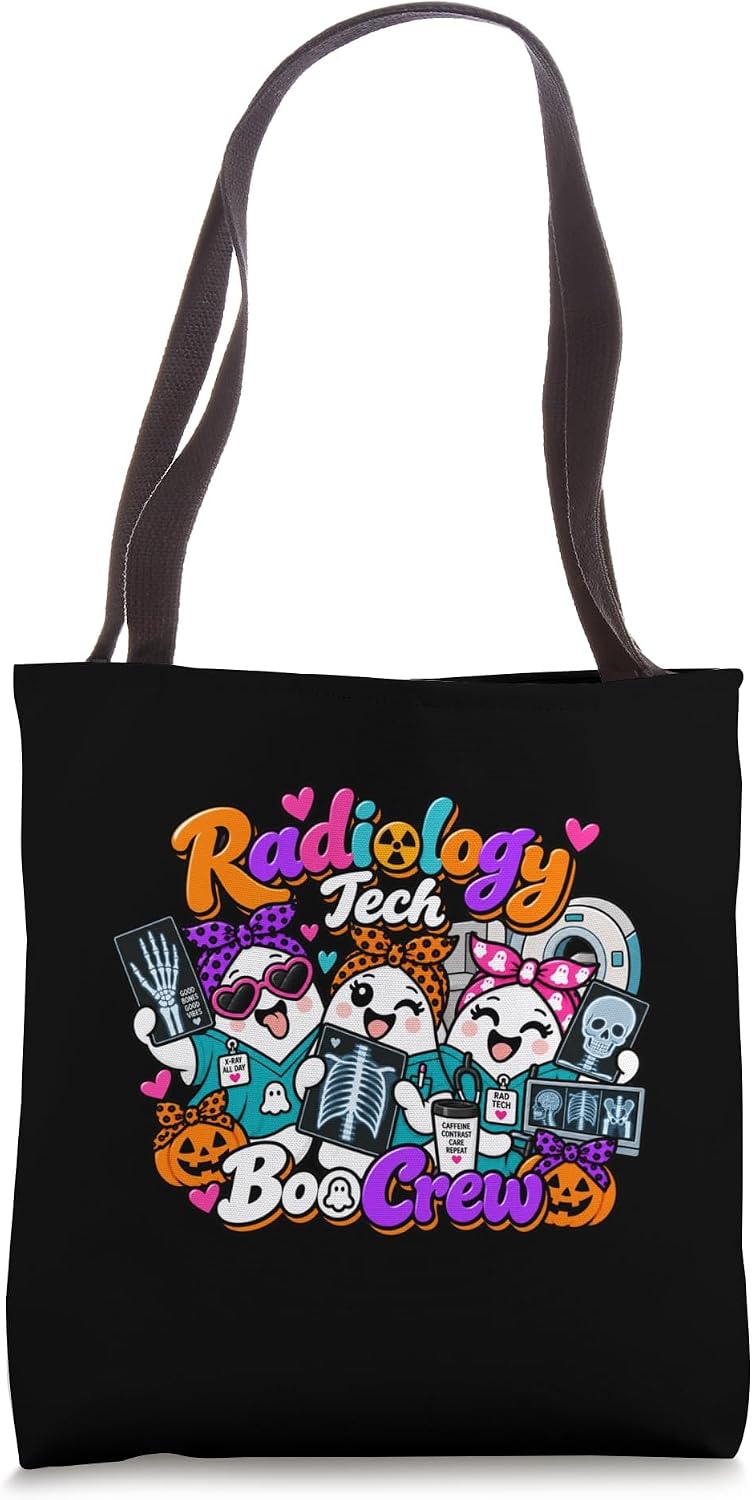 Radiology Tech Boo Crew Matching Halloween Tote Bag