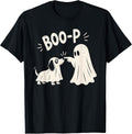 Boo Boo-p Dog Ghost Funny Halloween Dog Lovers Dog Mom T-Shirt