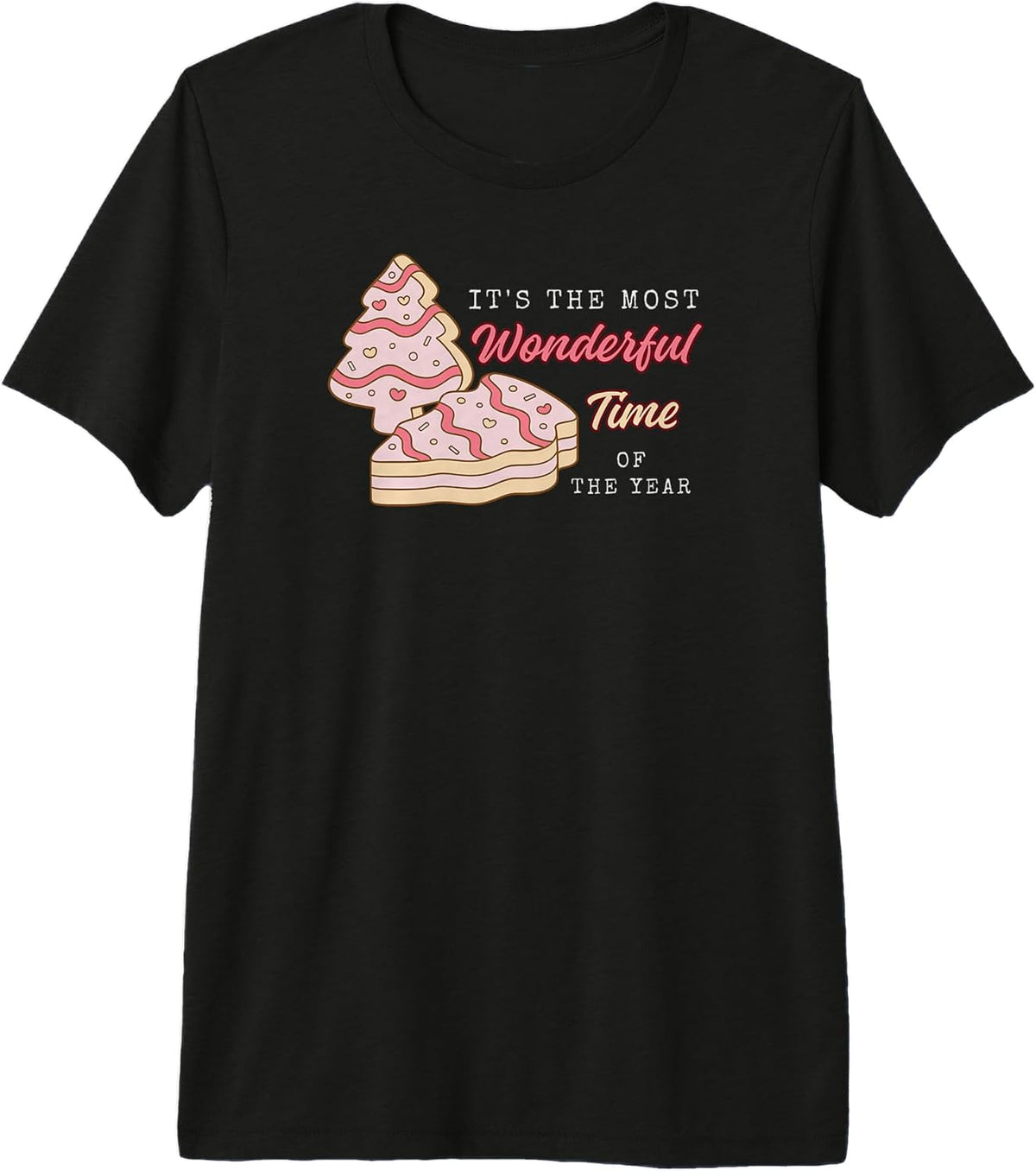 Wonderful Time of The Year Christmas Tree Cake Premium Tri-Blend T-Shirt