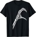Retro Skeleton Heart Hand Gothic Matching Couple Halloween T-Shirt