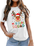 Med-Surg Nurse Christmas Shirt, Christmas Nurse Shirt Women Crewneck & Vneck Tee