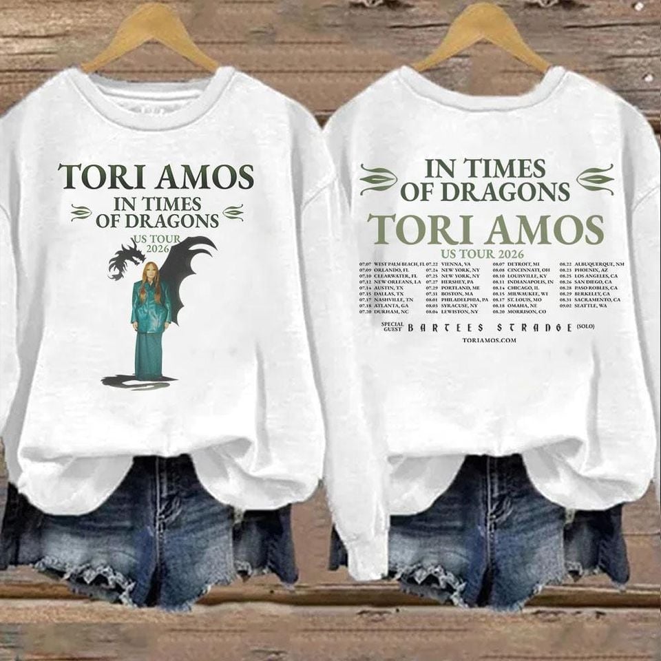 Tori Amos Inspired concert 2026 Sweatshirt, Alternative Piano Rock Fan Sweatshirt