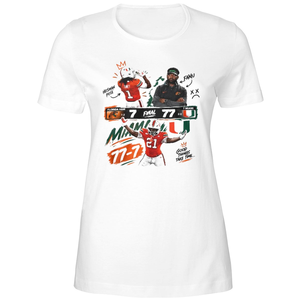 7 Miami Final Florida A&m 77 7 Funny Shirt