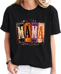Halloween Mama Shirts for Womens Pumpkin Shirt