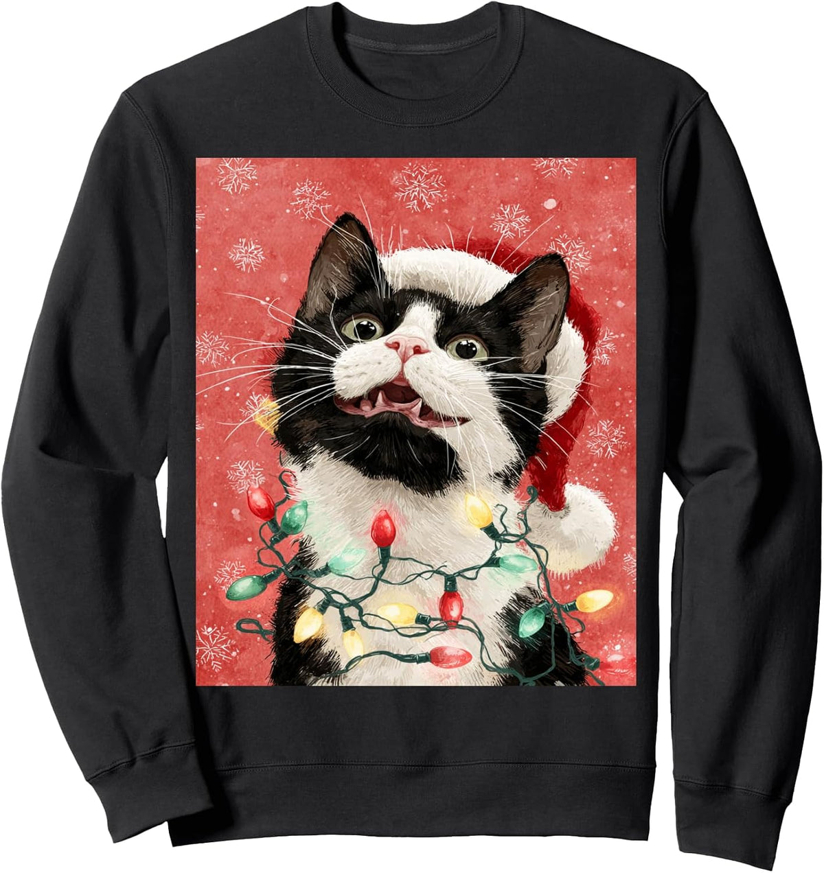 Vintage Christmas Cat Sweatshirt