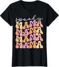 Ghost Horror Halloween Costume Spooky Mom Mama T-Shirt
