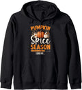 Pumpkin Spice Season Loading Fall Autumn Coffee Latte Zip Hoodie