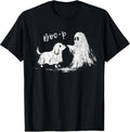 Retro Boo-P Ghost Dog Vintage Halloween Spooky Season T-Shirt