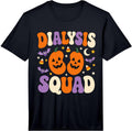 Men's Halloween Dialysis Squad Kidney Pumpkins Retro Dialysis Tech Performance T-Shirt