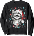Christmas Cat Holiday Design Sweatshirt