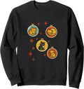 Christmas Kitty Cat Ornaments Sweatshirt