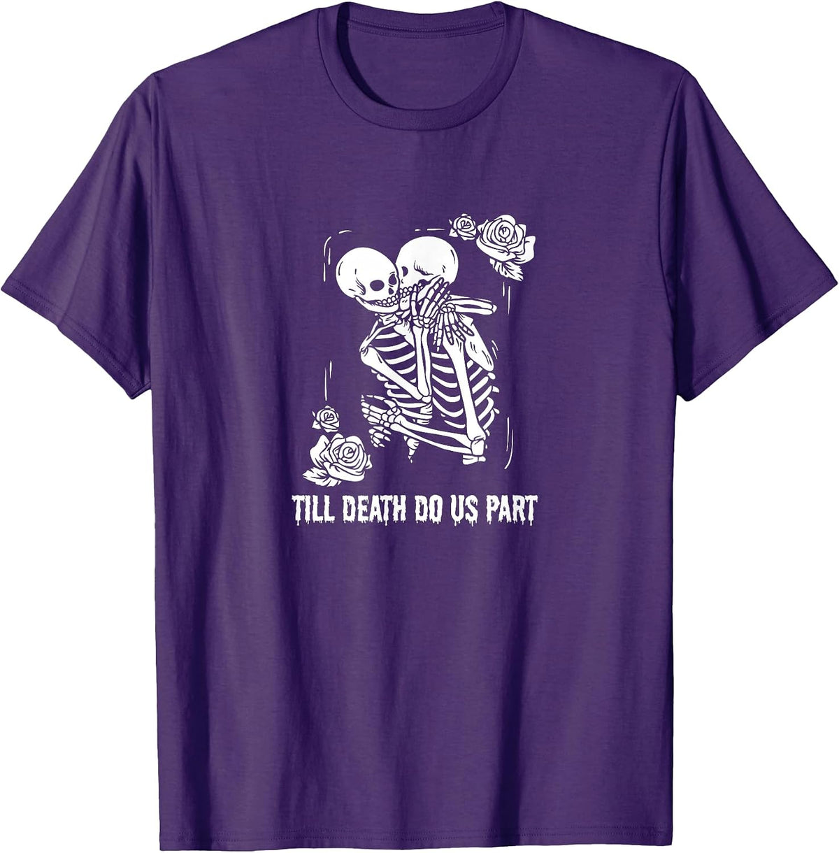 Spooky skull couple matching Halloween merch