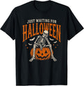 Just Waiting for Halloween Funny Skeleton