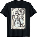 The Registered Nurse Tarot Card Skeleton RN Nursing Doctor T-Shirt