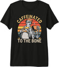 Cool Skeleton Caffeinated To The Bone with Coffee Mug Premium Tri-blend T-Shirt