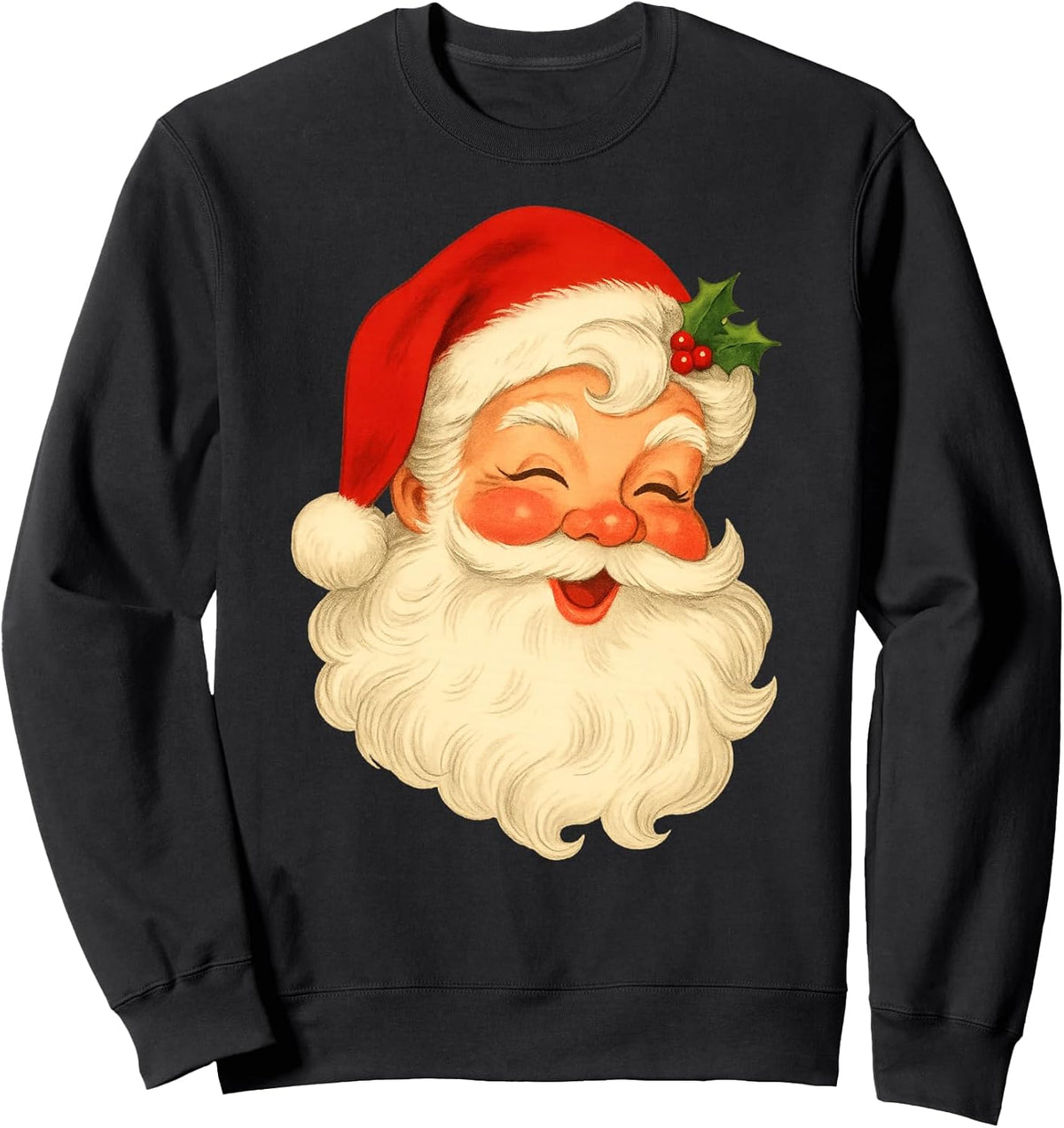 Vintage Christmas Santa Claus Face Apparel