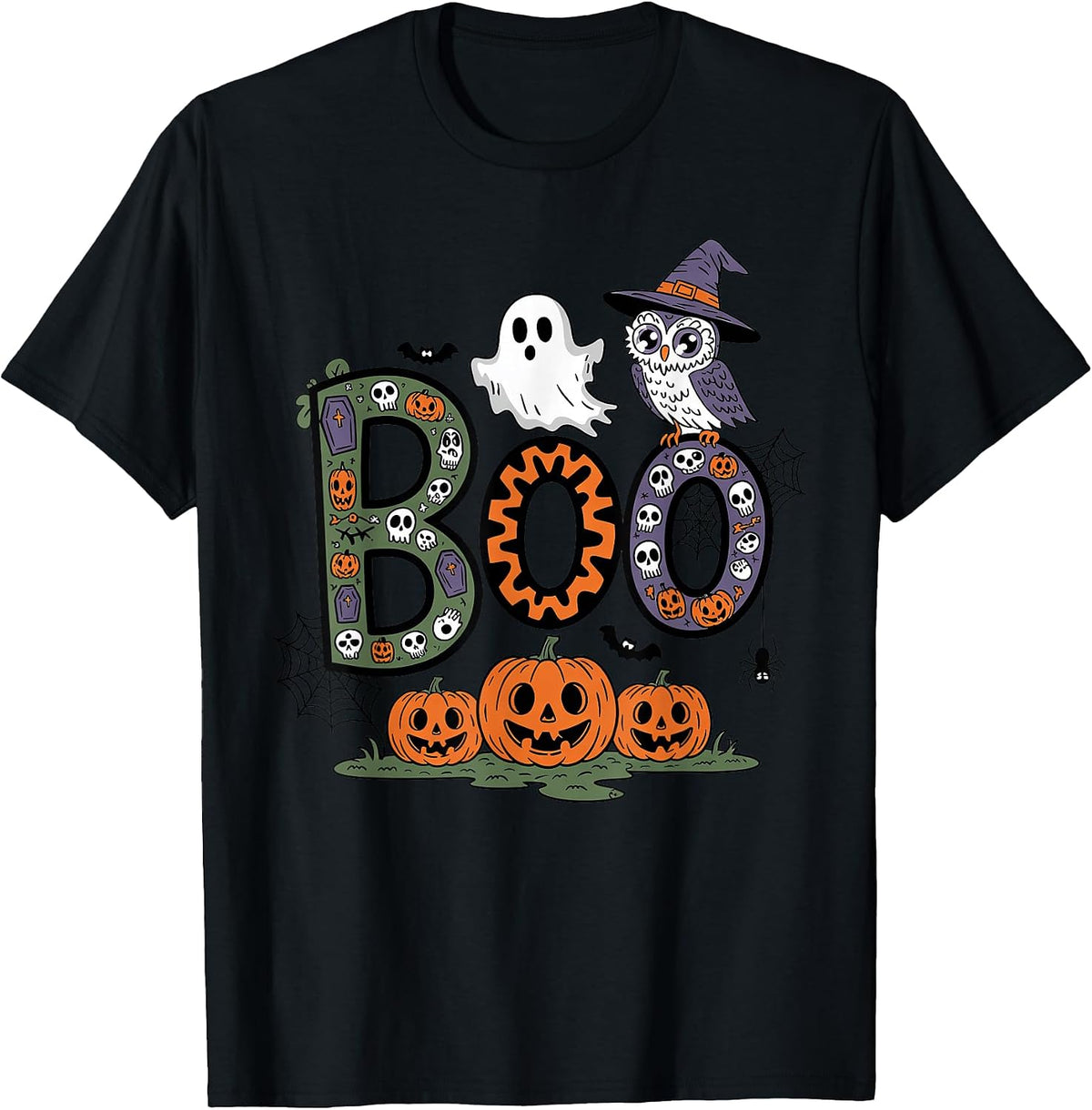 Spooky Season Boo Crew Funny Halloween for Family Matching T-Shirt
