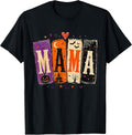 Mama Halloween Spooky Retro Family Design T-Shirt