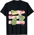 Groovy Christmas Tree Cakes Cake Lovers Men Women Kids T-Shirt