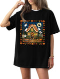 Halloween Shirt for Women Oversized Spooky Season Graphic Tops