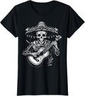 Dia de Los Muertos Skeleton Mariachi Guitar Day of The Dead T-Shirt