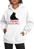 Women's Christmas Sweatshirts Oversized Hoodies Xmas Hooded Pullover with Pocket