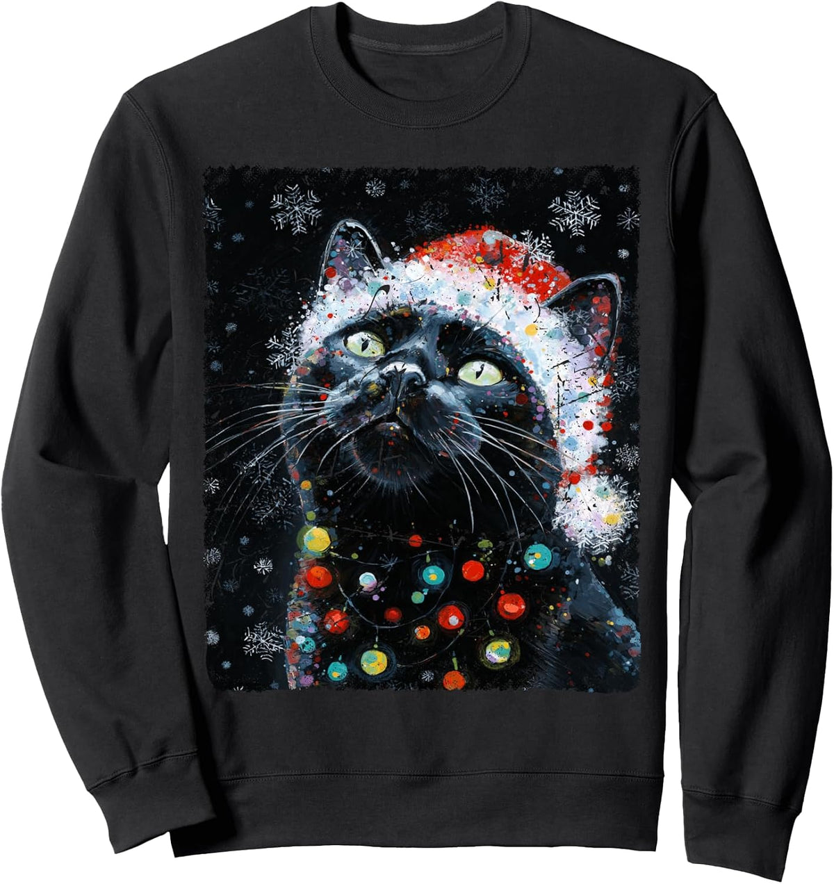 Cat Christmas Design Sweatshirt