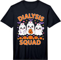 Men's Halloween Dialysis Squad Kawaii Ghost Dialysis Nurse Performance T-Shirt